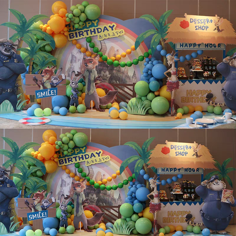 疯狂动物城森系野生版男女孩生日主题装扮气球KT板定制卡通背景墙,节庆用品/礼品,装扮布置套餐,淘宝优惠券,粉丝福利购,淘宝优惠卷