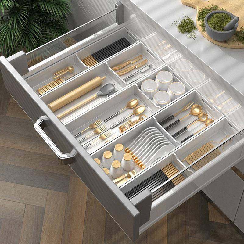 厨房置物架抽屉分隔餐具收纳盒家用橱柜内置分格刀叉筷子厨具收纳,厨房/烹饪用具,抹布架/厨房清洁收纳架,淘宝优惠券,粉丝福利购,淘宝优惠卷