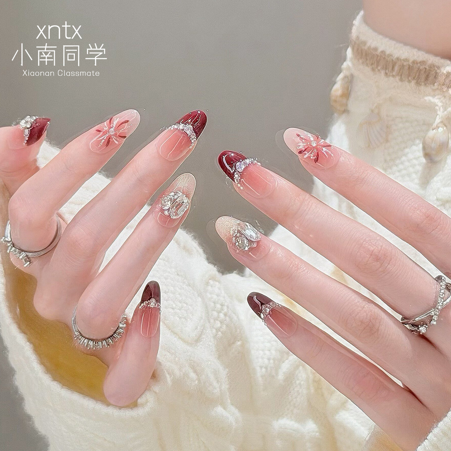 【烟花红色巨显白】气质穿戴甲