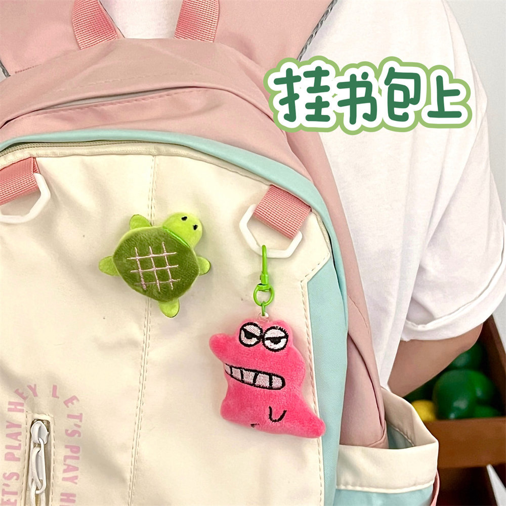 时尚爆款可爱萌宠胸针挂件卡通毛绒小鳄鱼乌龟公仔钥匙扣挂坠少女