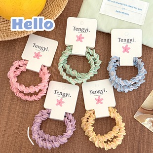 个性创意简约基础款麻花编织发绳套装发饰高弹力头绳皮筋尾扎马