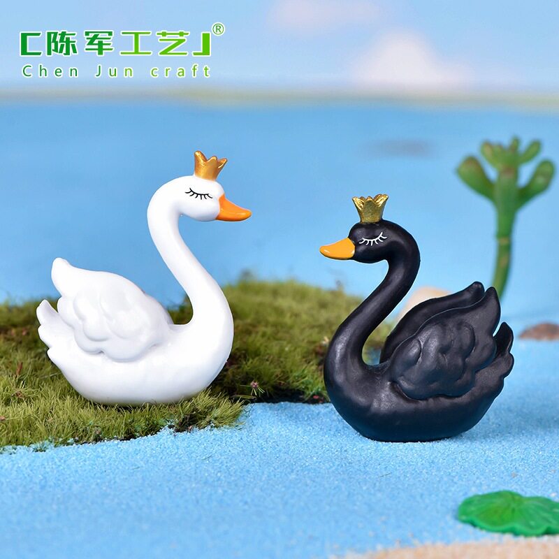 园艺鹅塑料动物摆件景观造景配件