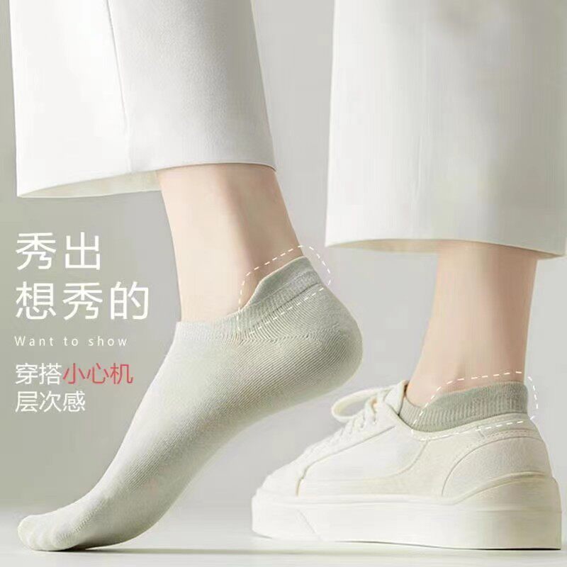 口船袜女士短筒运动防滑不掉跟提