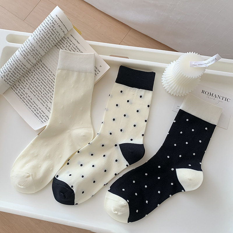 色甜美少女堆堆袜学院风棉袜女运