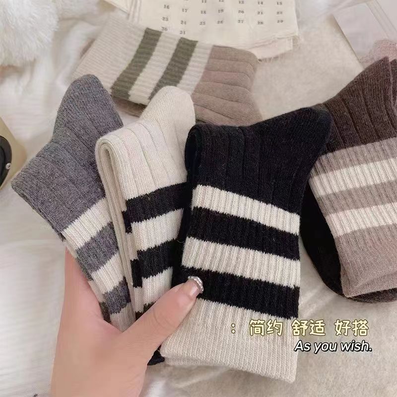 中长筒堆堆袜学院风袜运动袜大唐