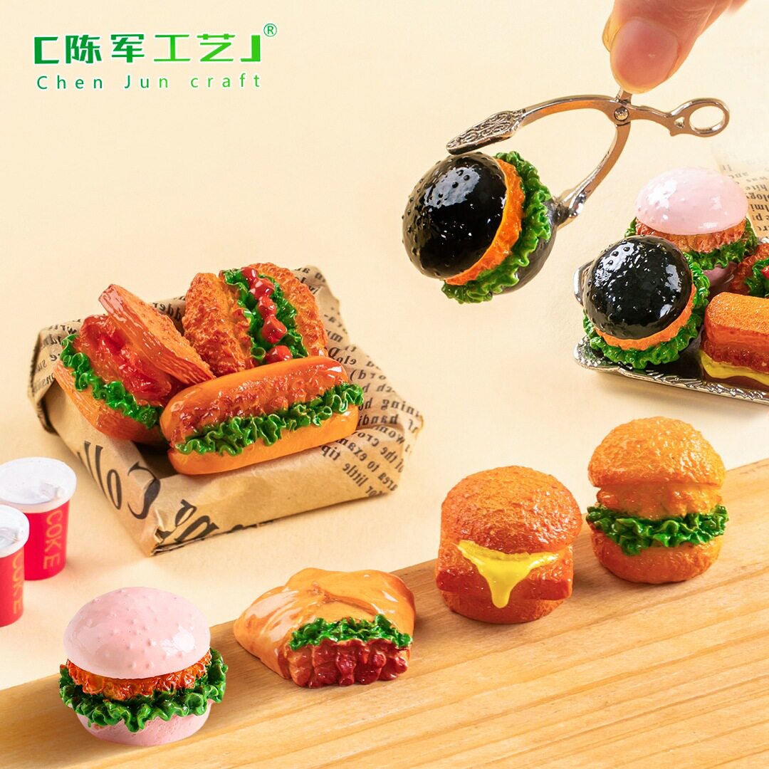 堡食玩娃屋摆件盲袋仿真微缩迷你
