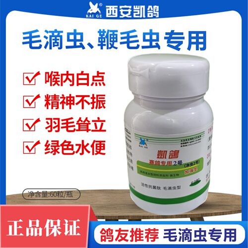 凯鸽净虫2号鸽毛滴虫白点保健品