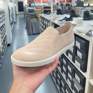 ECCO爱步女鞋春夏透气超轻超软一脚蹬乐福鞋休闲板鞋248803travel