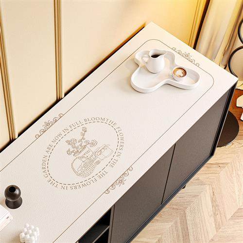 进门入户鞋柜台面保护垫子电视柜桌布高级感防水防油免洗防脏桌垫,居家布艺,桌布,淘宝优惠券,粉丝福利购,淘宝优惠卷