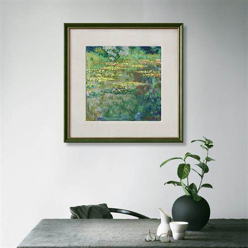 客厅挂画莫奈睡莲现代简约风景小众复古书房沙发油画风格装饰画,家居饰品,现代装饰画,淘宝优惠券,粉丝福利购,淘宝优惠卷