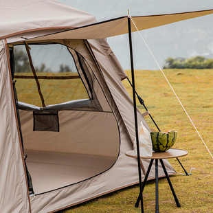山之客户外露营小帽账防雨防风防晒速开小帐篷自动账
