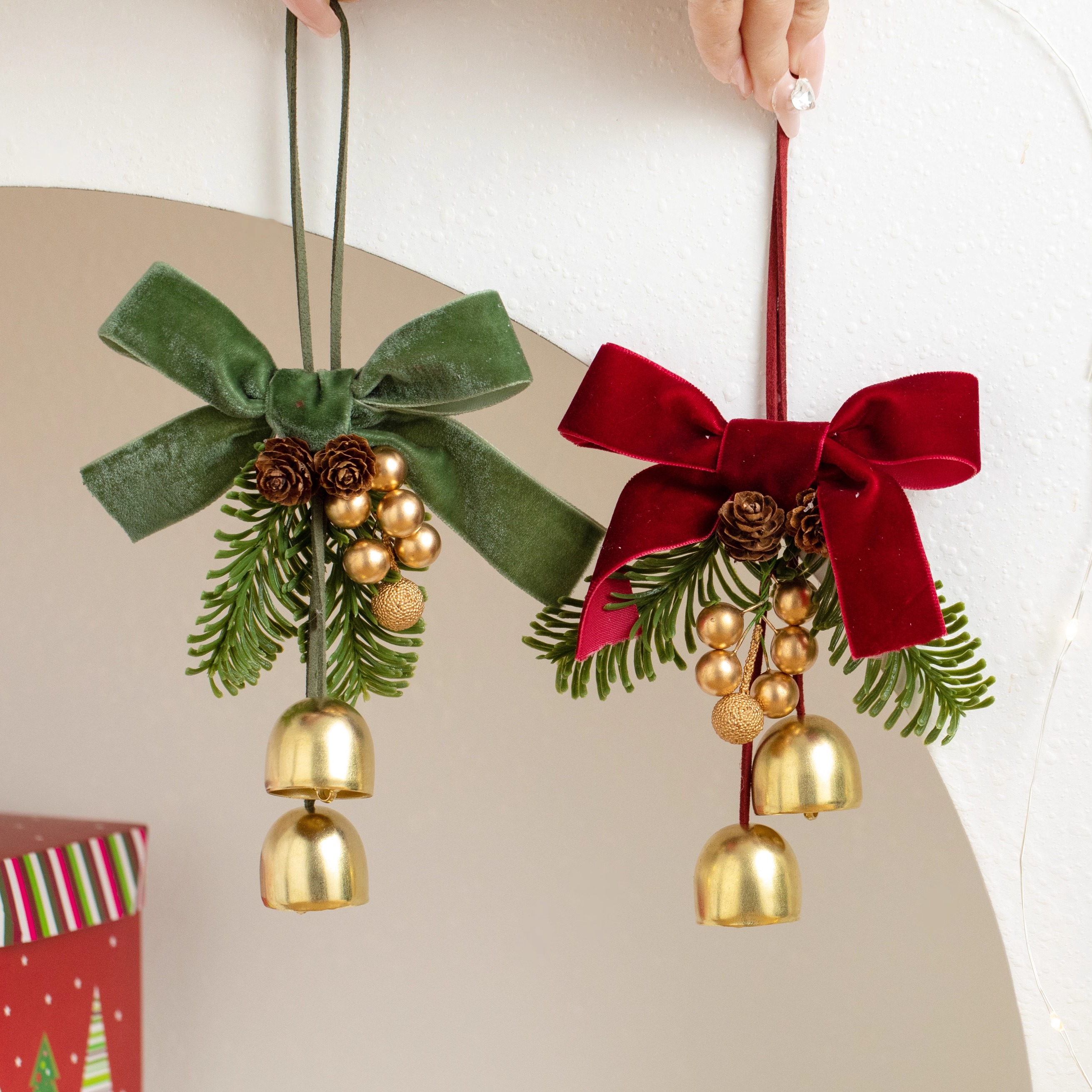 圣诞节装饰品圣诞树铃铛花环挂件