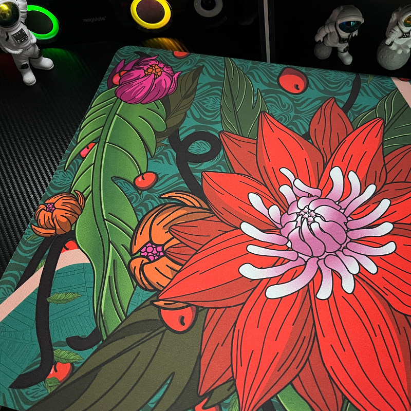 CSGO 인쇄 세트 마우스 패드 치킨 먹는 FPS E-스포츠 트럼펫 부드럽고 매끄러운 표면 대형 테이블 매트 사진으로 사용자 정의