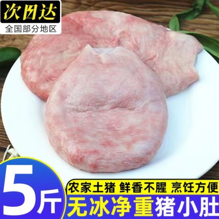 猪小肚新鲜现杀土猪肚猪尿泡猪膀胱小肚子猪下水饭店卤菜商用