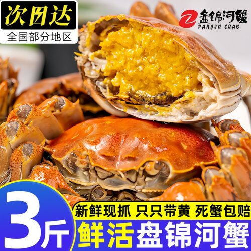 盘锦鲜活河蟹产地直发顺丰