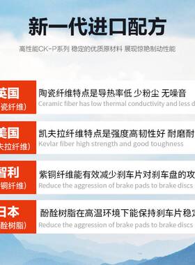 XATA陶瓷刹车片适用龙嘉VMAX300ie XDV300i xdv250si碟刹皮制动片
