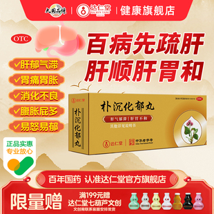 达仁堂朴沉化郁丸疏肝解郁胃胀气不消化腹胀放屁焦虑抑郁肠胃用药