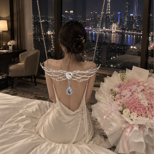 paras kors派热my angel天使项链女款轻奢小众锁骨链【女生礼物】