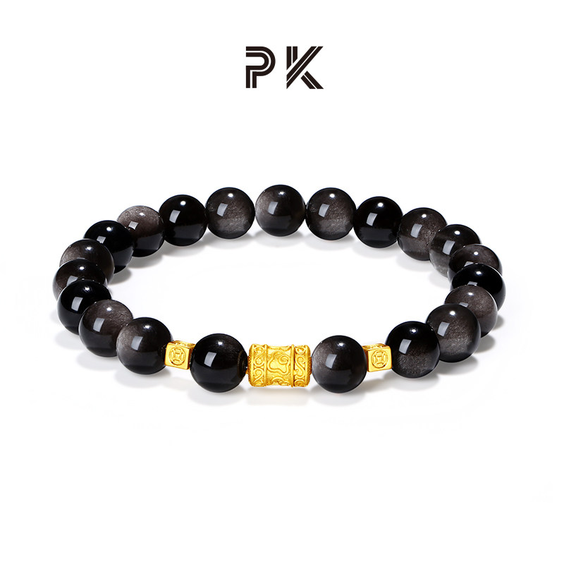 paras kors派热暗夜金轮手串镀18K金潮流原创【送男朋友礼物】