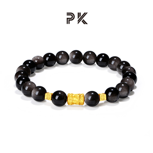 paras kors派热暗夜金轮手串镀18K金潮流原创【送男朋友礼物】