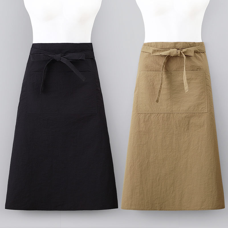 一片式半身围裙家用厨房做饭围腰男女款餐饮饭店服务员工作服定制