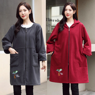 长袖 冬季 围裙家用厨房上班工作服外套 加绒加厚罩衣女时尚 2022新款