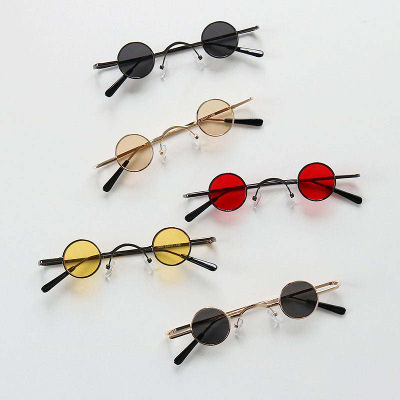 盲人眼镜变色太阳镜男司机驾驶钓鱼墨镜紫外线民复古小圆圆圈男