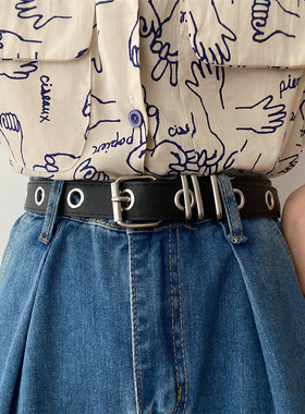 金属朋克风链条皮带女高街裤链子百搭嘻哈jk韩版裤腰带女酷ins潮
