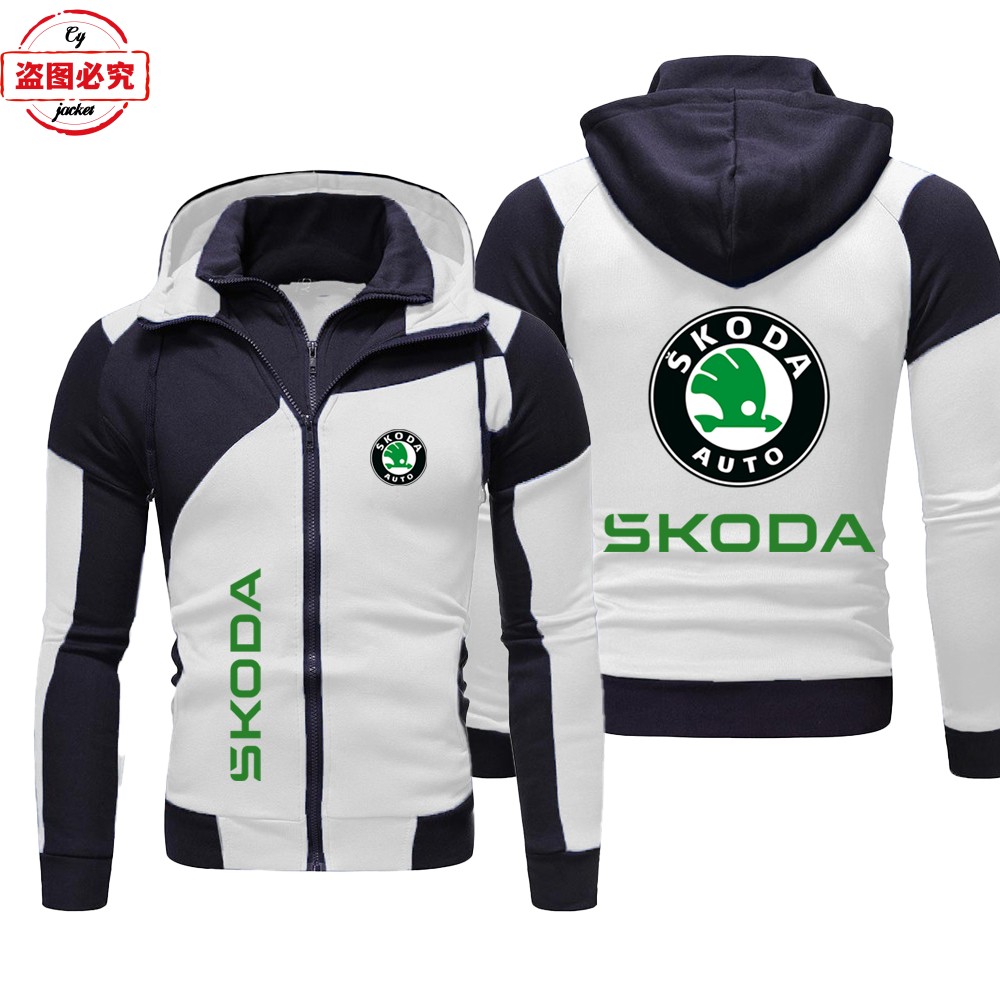 WRC拉力赛斯柯达赛车车标外套赛车服男上衣休闲卫衣skoda车标外套