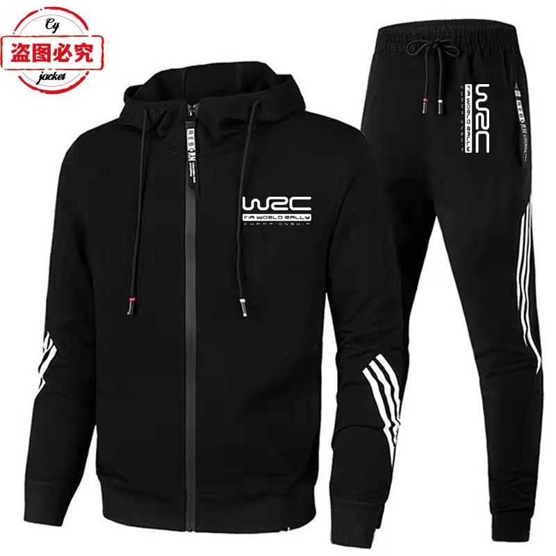 世锦赛WRC汽车拉力赛标志印花LOGO赛车服休闲运动服男士春秋套装
