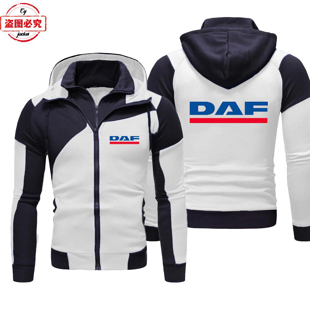 DAF卡车印字logo外套车队服宽松男上衣休闲卫衣工作服货车团体服