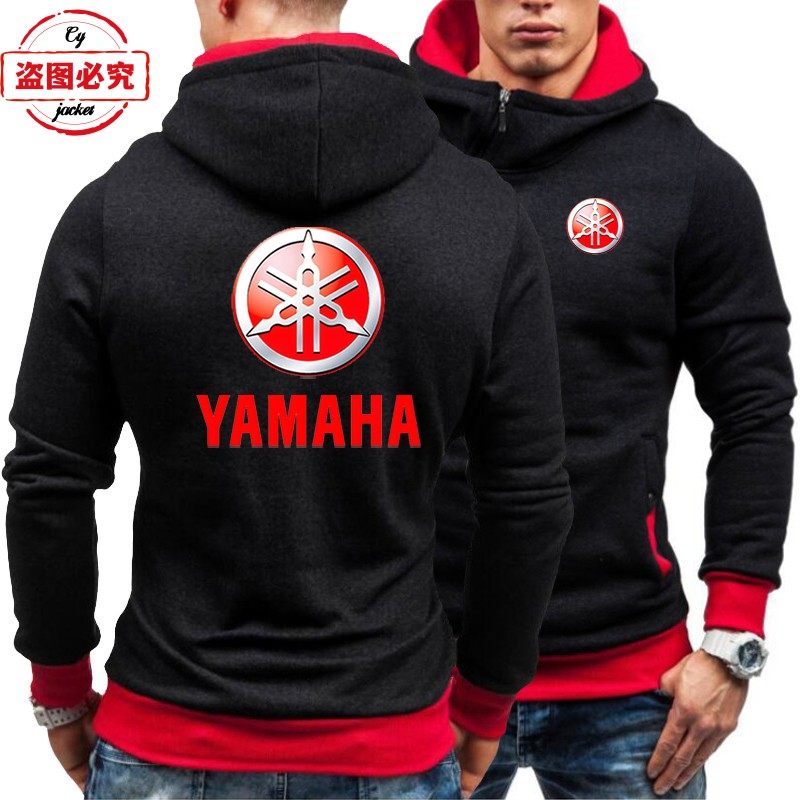 雅马哈logo机车外套赛车服宽松男上衣休闲卫衣摩托车骑行服工作服