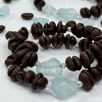 原创设计天然香味咖啡豆手串手链