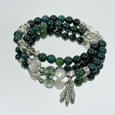 原创设计春夜喜雨天然玛瑙手串