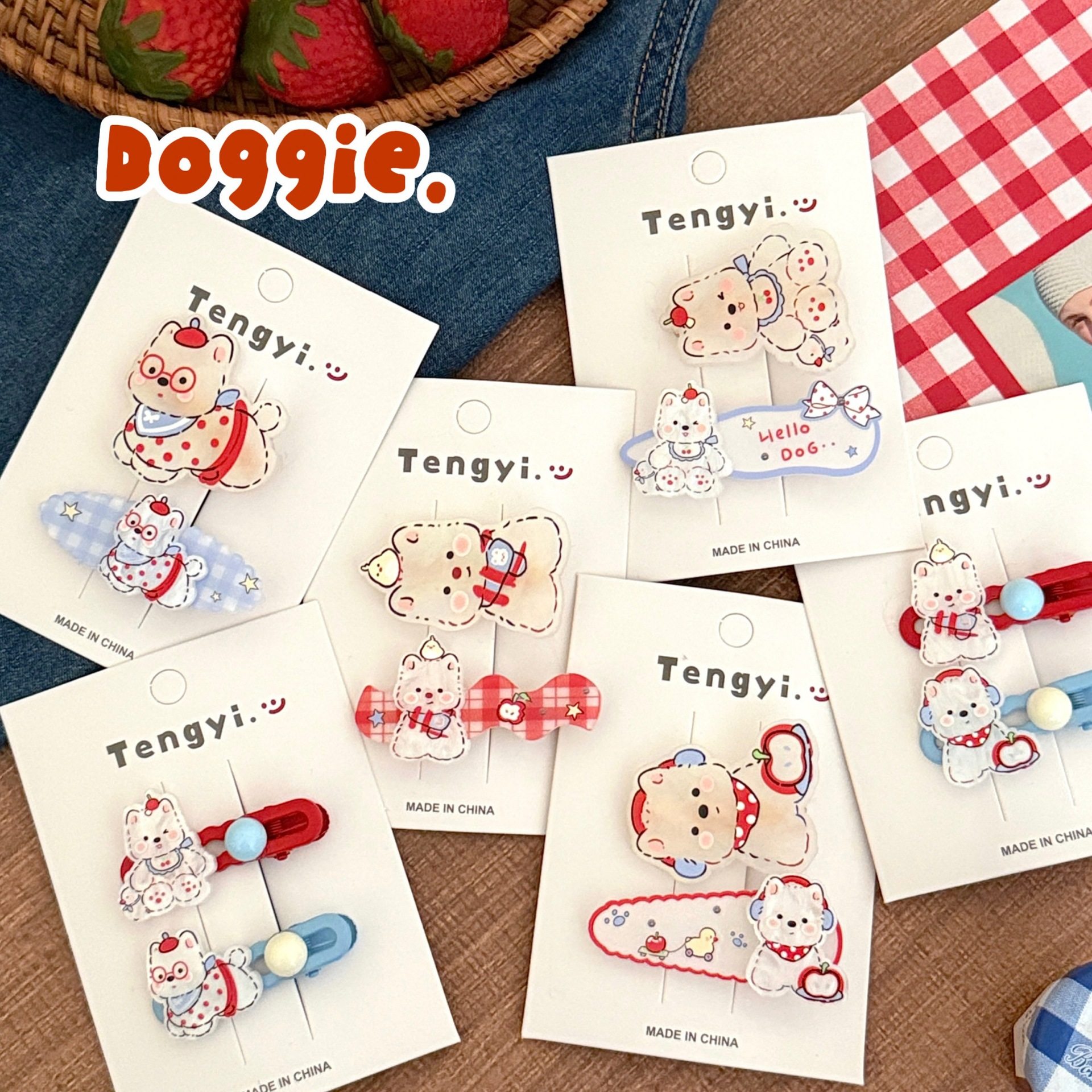 小商品可爱卡通西高地小狗发夹甜美亚克力发饰少女百搭鸭嘴夹刘海,饰品/流行首饰/时尚饰品新,发饰,淘宝优惠券,粉丝福利购,淘宝优惠卷