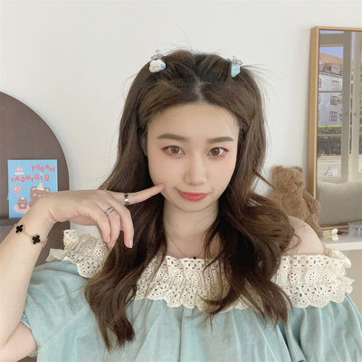 巴胺少女发卡鸭嘴夹抓夹发圈y2k