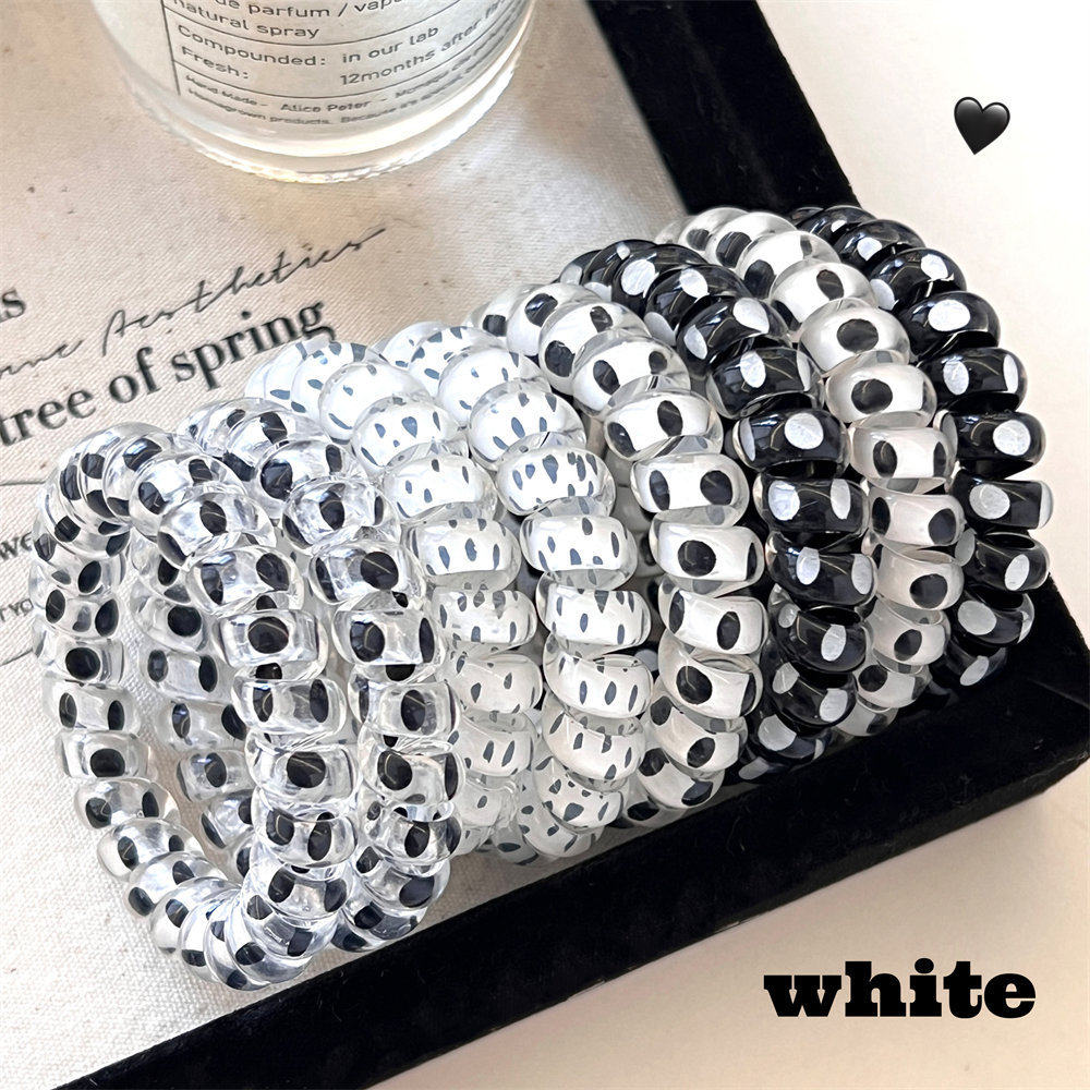 夜市爆款高颜值波点电话线发圈发饰时尚百搭发绳少女心扎马尾头绳,饰品/流行首饰/时尚饰品新,发饰,淘宝优惠券,粉丝福利购,淘宝优惠卷