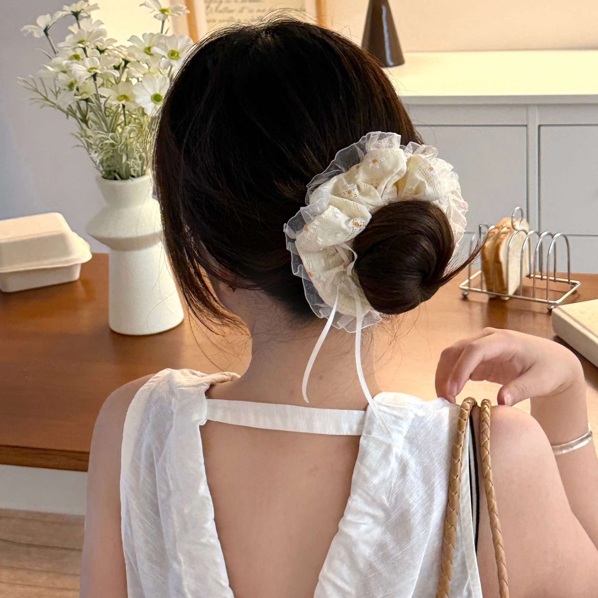 质量严选高颜值小雏菊大肠发圈夏季百搭丸子头发绳大号方巾圈少女,饰品/流行首饰/时尚饰品新,发饰,淘宝优惠券,粉丝福利购,淘宝优惠卷