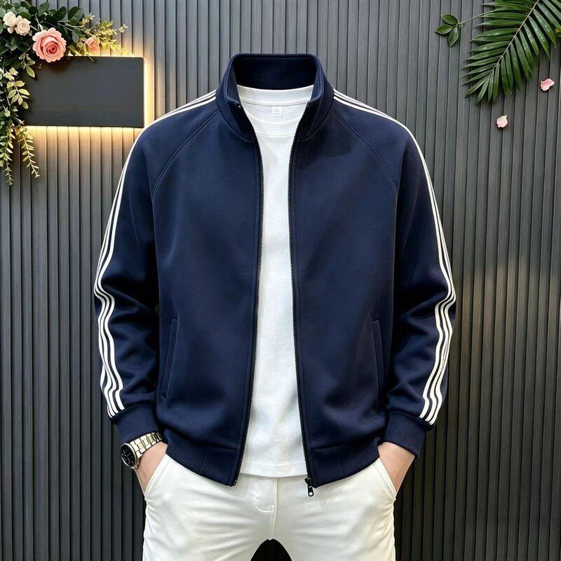 LOLIEJUN/林阿俊男秋季休闲外套新款高级感男装老钱风夹克上衣服