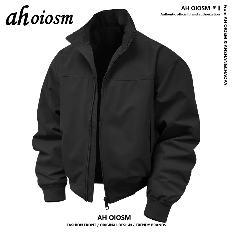 AH OIOSM教练夹克男秋季解构廓形痞帅穿搭防风挺括有型飞行员外套