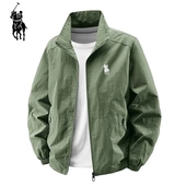 立领户外薄款 宽松大码 冲锋上衣 休闲大码 保罗凯乐枫夹克男外套春季