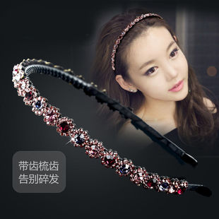 发箍女水钻带齿洗脸发窟压发圈头箍2026新款高端发卡发夹头饰女款