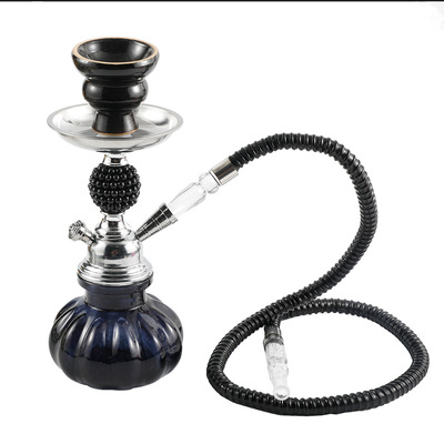厂家新款小号水烟壶 珍珠单管跨境货源烟具 水烟壶全套配件hookah