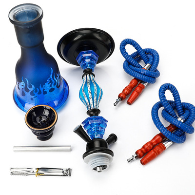中号双管阿拉伯水烟筒hookah shisha跨境供应厂家现货批发水烟壶