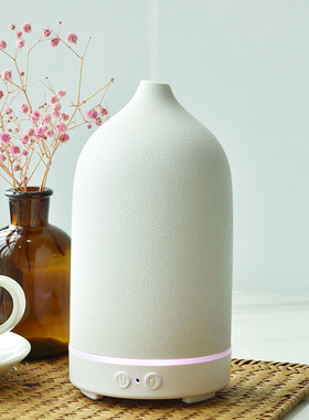 陶瓷家用超声波香薰机 160ml大容量氛围灯精油加湿Diffuser香薰机