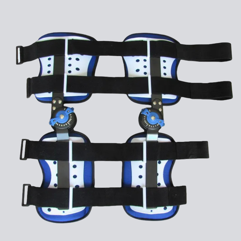 可调膝关节固定支具腿部损伤固定膝盖下肢护具支架 可加背带