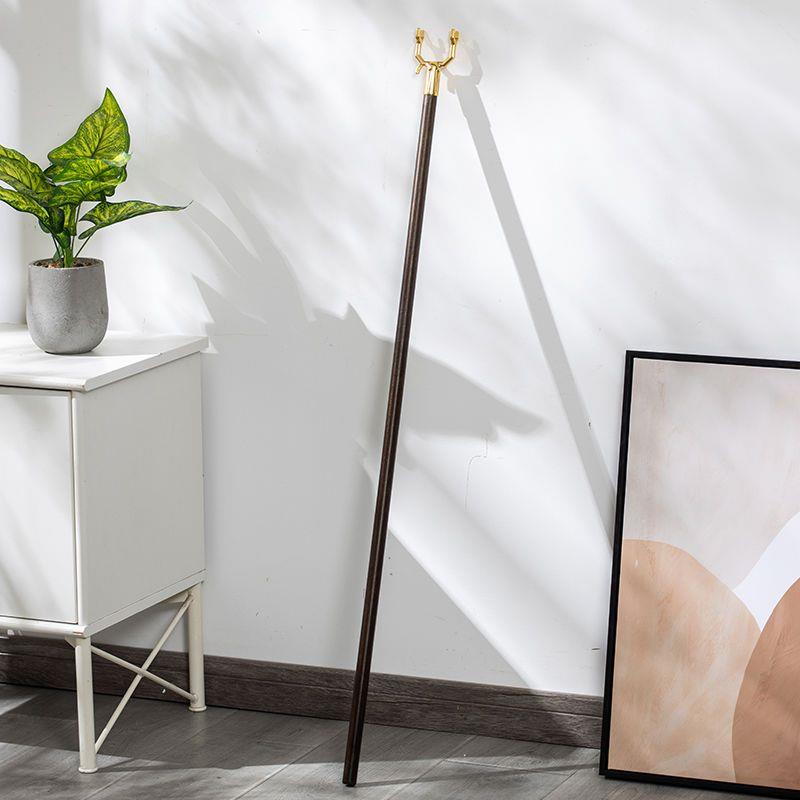 晾衣杆一整根晾衣杆晾衣杆一根可伸缩实木撑衣杆家用晾衣叉铝丫叉