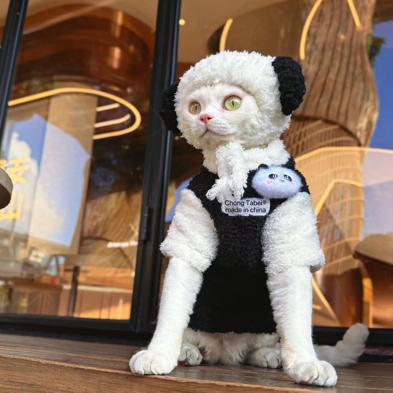 秋冬季新款中小型宠物衣服保暖双面毛绒奶萌拼色小熊猫猫咪衣服,宠物/宠物食品及用品,猫宠物服装/雨衣（新）,淘宝优惠券,粉丝福利购,淘宝优惠卷