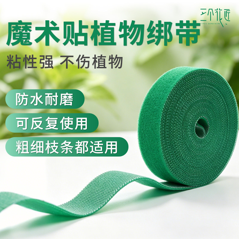 植物绑带爬藤植物双面捆绑花魔术贴固定型扎线支撑插花用固定扎带