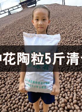 园艺陶粒垫底花盆垫底多肉10斤养花铺面石子5斤水培透气花卉多肉